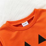 1-6T Halloween Cartoon Print Kids Baby Boys Autumn Winter Sweatshirts