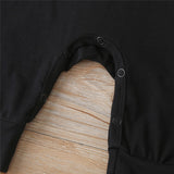 0-24M Halloween Newborn Baby Boys Black Batwing Sleeve Romper