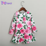 Family Matching Flowers Print Parent Child Dress