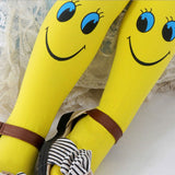 Kids Girls Cartoon Smiley Sock Dance Tights Pantyhose Stocking
