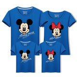 Family Matching Outfit Mickey Minnie Mouse Summer T-Shirt Tops
