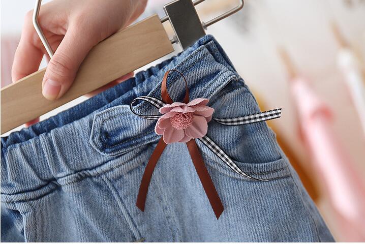 Baby Girls Cute Jeans New Autumn Denim Trousers