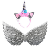 Girls Unicorn Dress Gown Cosplay  Birthday Party Fantasy Princess Dresses - honeylives