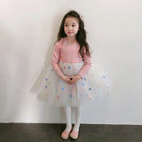 Fashion Girls Tutu Fall Winter Dancing Flower Dresses 2-7T