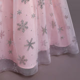 Kid Girls Printed Sleeveless Birthday Party Long Princess Flower Wedding Dresses