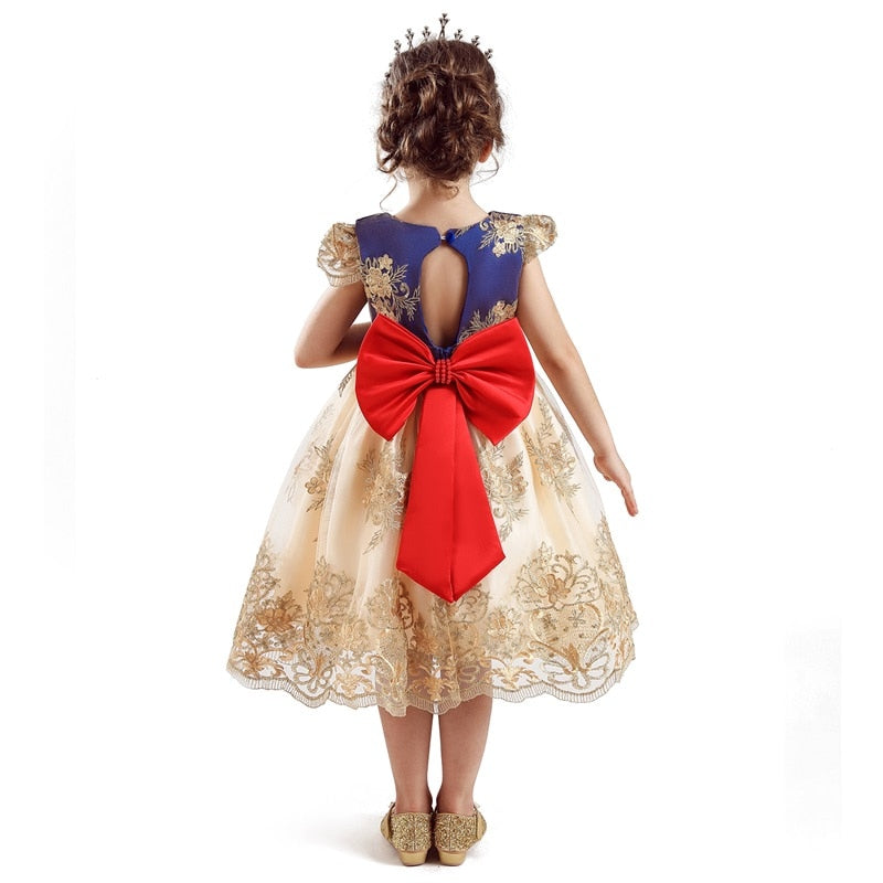 Girls Halloween Costume vestid Dresses New Year Party Clothes 4-10T - honeylives