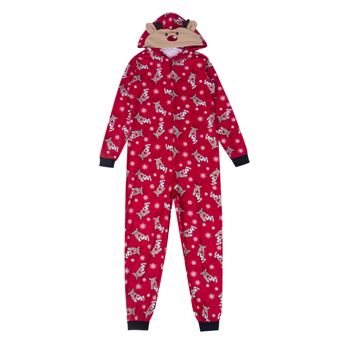 Christmas Family Matching Pajamas Hooded Jumper Sleepwear