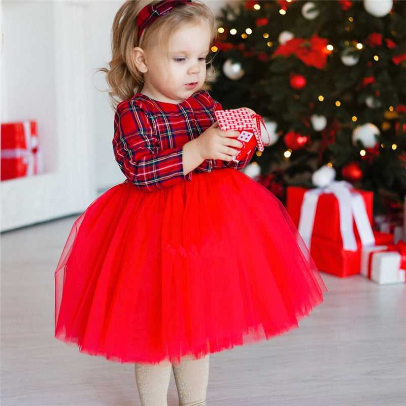 Family Matching Spring Mommy and Me Hot Bow Patchwork Tulle Dress