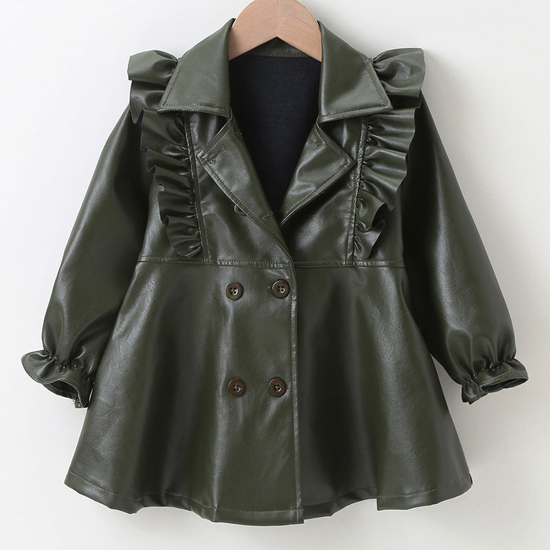 Toddler Kids Baby Girls Spring Autumn Faux Coats