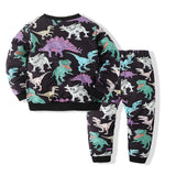 Kid Baby Girls Boys Cartoon Sports Unicorn Suit Long Sleeve Spring Pajamas