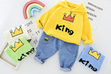 Baby Mädchen Jungen Kleidung Cartoon Tops + Bottoms 2 Teile/satz