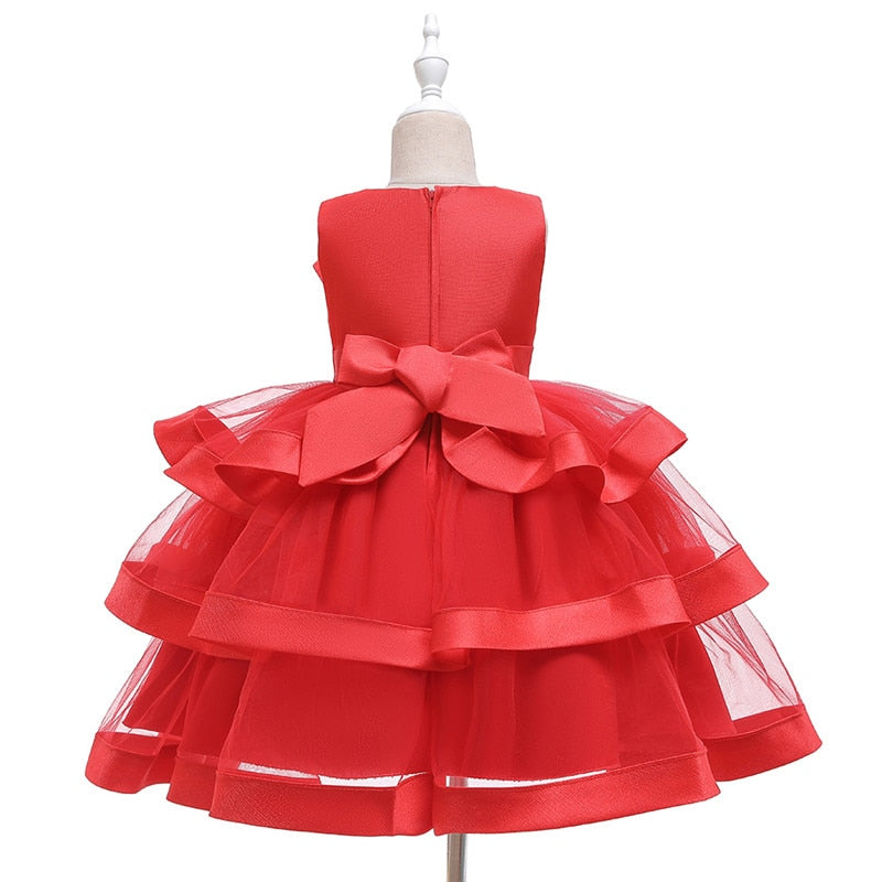 Toddler Baby Girl Princess Party Wedding Elegant Pageant Flower Dress - honeylives