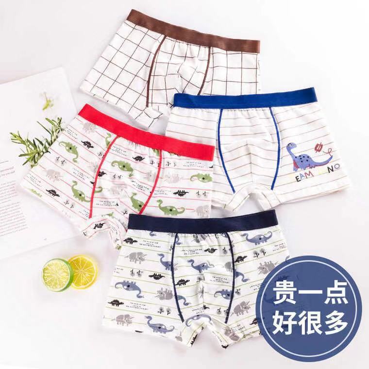 Kid Boys Cartoon Underwear Cotton Teens Briefs Soft Shorts 4 Lots