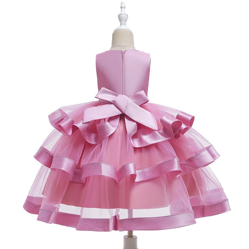 Toddler Baby Girl Princess Party Wedding Elegant Pageant Flower Dress - honeylives