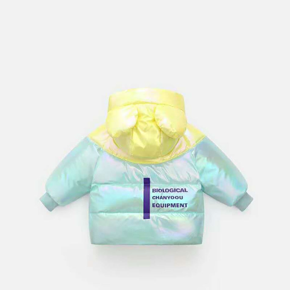 Winter Lightweight Down Jacket Boys Girls White  Bright Warm Coats