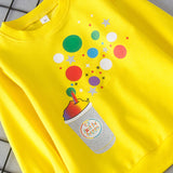 Girl Boy Cotton Cup Pear Dot Print Casual T-shirt Tops  2-6 Years