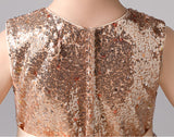 Kid Baby Girl Princess Short Sequin Mesh Party Sleeveless Dresses