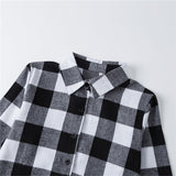 Family Matching Christmas Plaid Mother Daughter Shirts