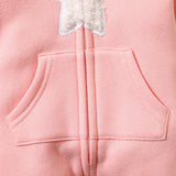 Baby Girls Winter Warm Jumpsuit Thick Romper Outfits Soft Zipper Pockets