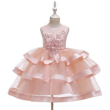 Toddler Baby Girl Princess Party Wedding Elegant Pageant Flower Dress - honeylives