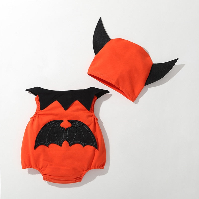 0-18M Baby Boy Halloween Pumpkin Set 3 Pcs
