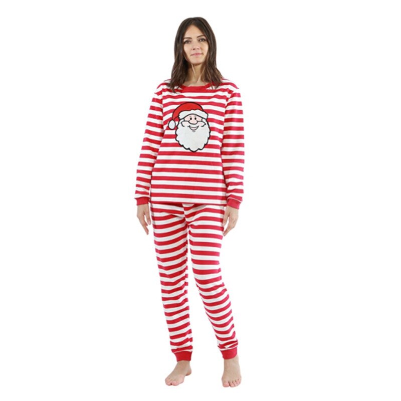 Family Christmas Pajamas Matching Outfits Mother Father Kids