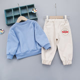 Boy Letter Sweater Autumn Cotton Anpanman 2 Pcs Suits
