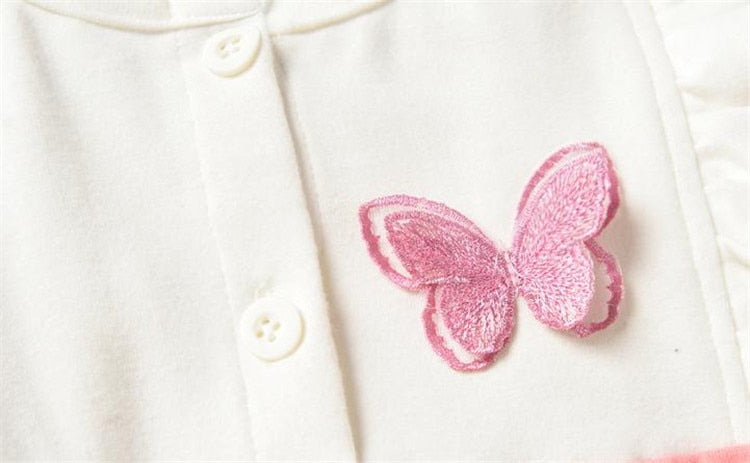 Baby Girl Newborn Long Sleeve Bodysuit  Birthday Rompers Jumpsuits