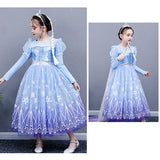 Girls Kids Long Sleeve Fall Winter Halloween Christmas Princess Dress