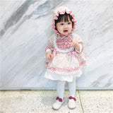 Baby Girl Lolita Floral  Christening Party Frock Boutique 2 Pcs