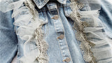 Girls Long Sleeve Denim Coat Jackets Autumn New Arrival 1-7 Years