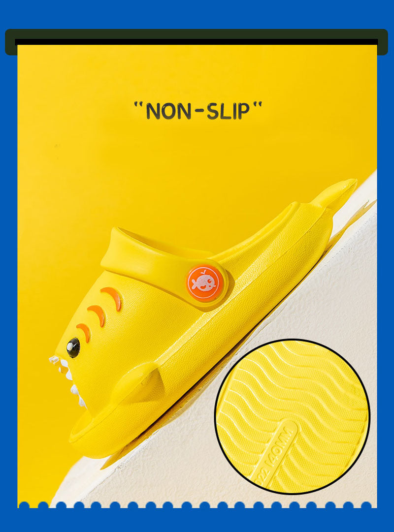 Kid Baby Sandals Cartoon Shark Summer Soft Sole Shoes Anti-Slip Slippers
