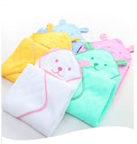 Kids Cotton Towel Hooded Towel Blanket Bath Poncho Spa Bathrobe - honeylives