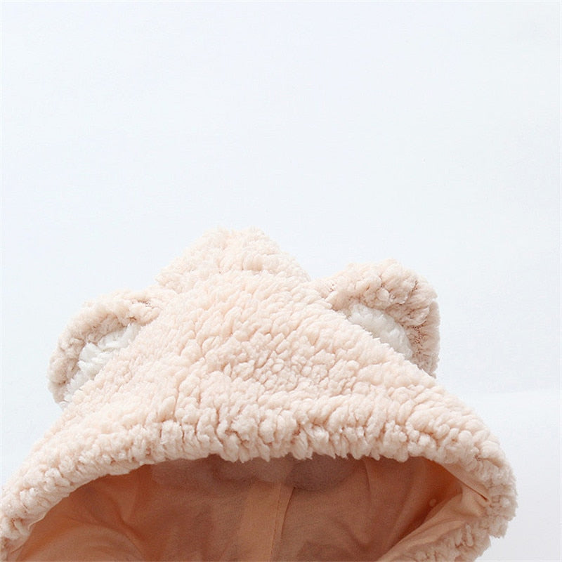 New Autumn and Winter Baby Romper Trendy Bear Design Long-sleeve Jumpsuit