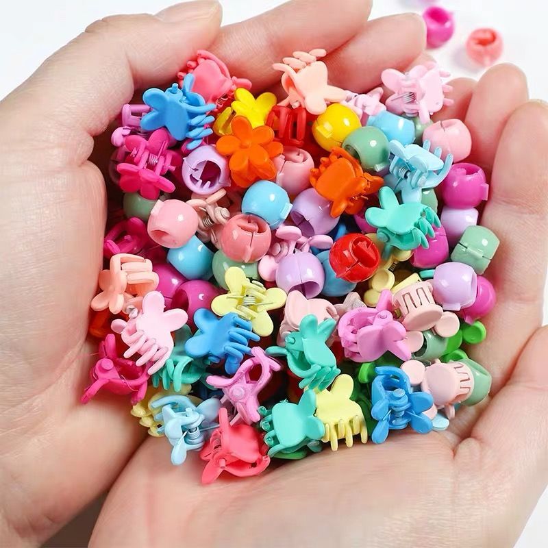 Baby Girls Cute Flower Star Mickey Small Hair Claws Sweet Headband Hair Clips 50 Pcs