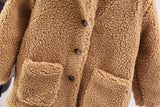 Girls Baby Cashmere Long Winter Coat 1-6 Years
