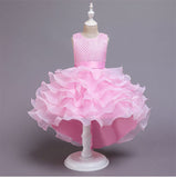 Girls Party Wedding Beaded Embroidery Princess Formal Prom Dress 3-12T - honeylives