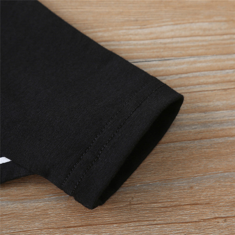 0-24M Halloween Newborn Baby Boys Black Batwing Sleeve Romper