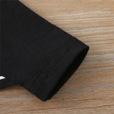 0-24M Halloween Newborn Baby Boys Black Batwing Sleeve Romper