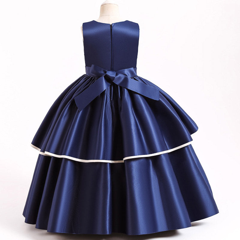 Kid Girl Wedding Flower Formal Sleeveless Lace Applique Dresses