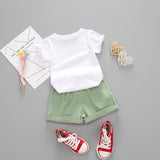Toddler Baby Girls Short Sleeve T shirt+Shorts Outfits Kids Clothing Sets - honeylives