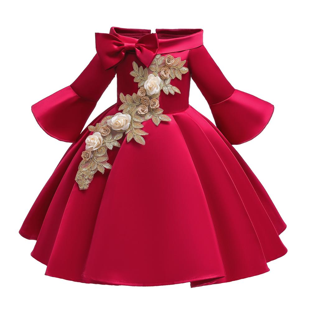 Mädchen Kleid Stickerei Elegante Tutu Prinzessin Geburtstag Abendkleider 2-10 Jahre