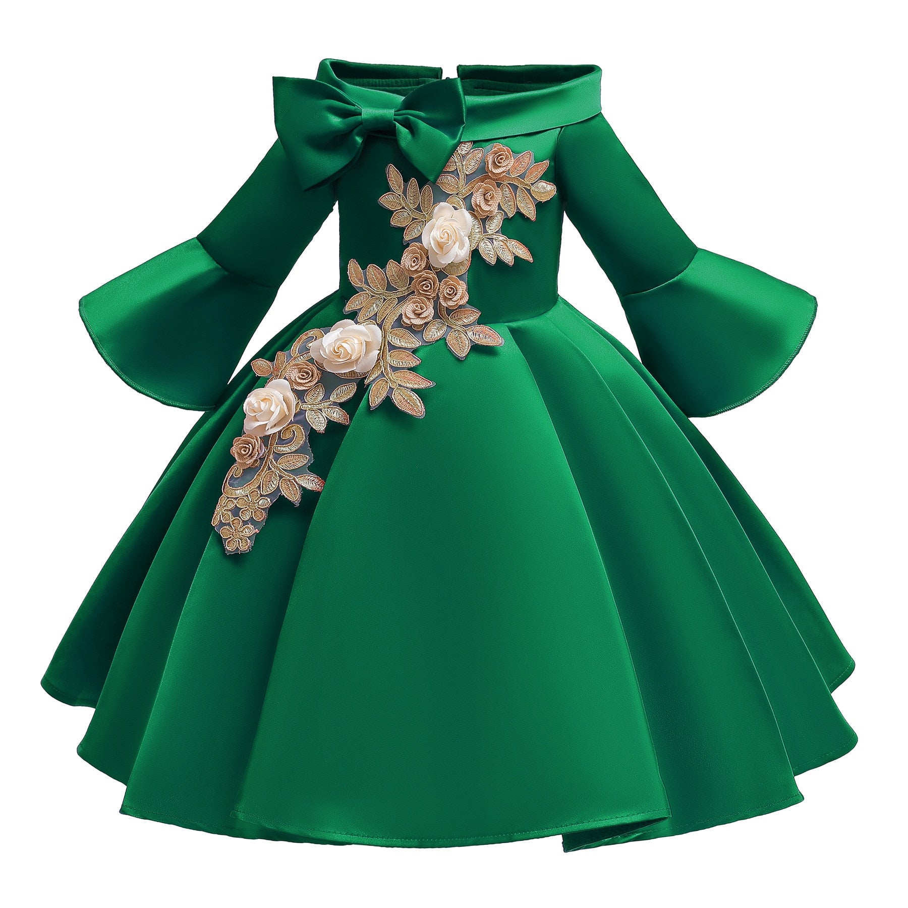 Mädchen Kleid Stickerei Elegante Tutu Prinzessin Geburtstag Abendkleider 2-10 Jahre