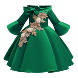 Mädchen Kleid Stickerei Elegante Tutu Prinzessin Geburtstag Abendkleider 2-10 Jahre