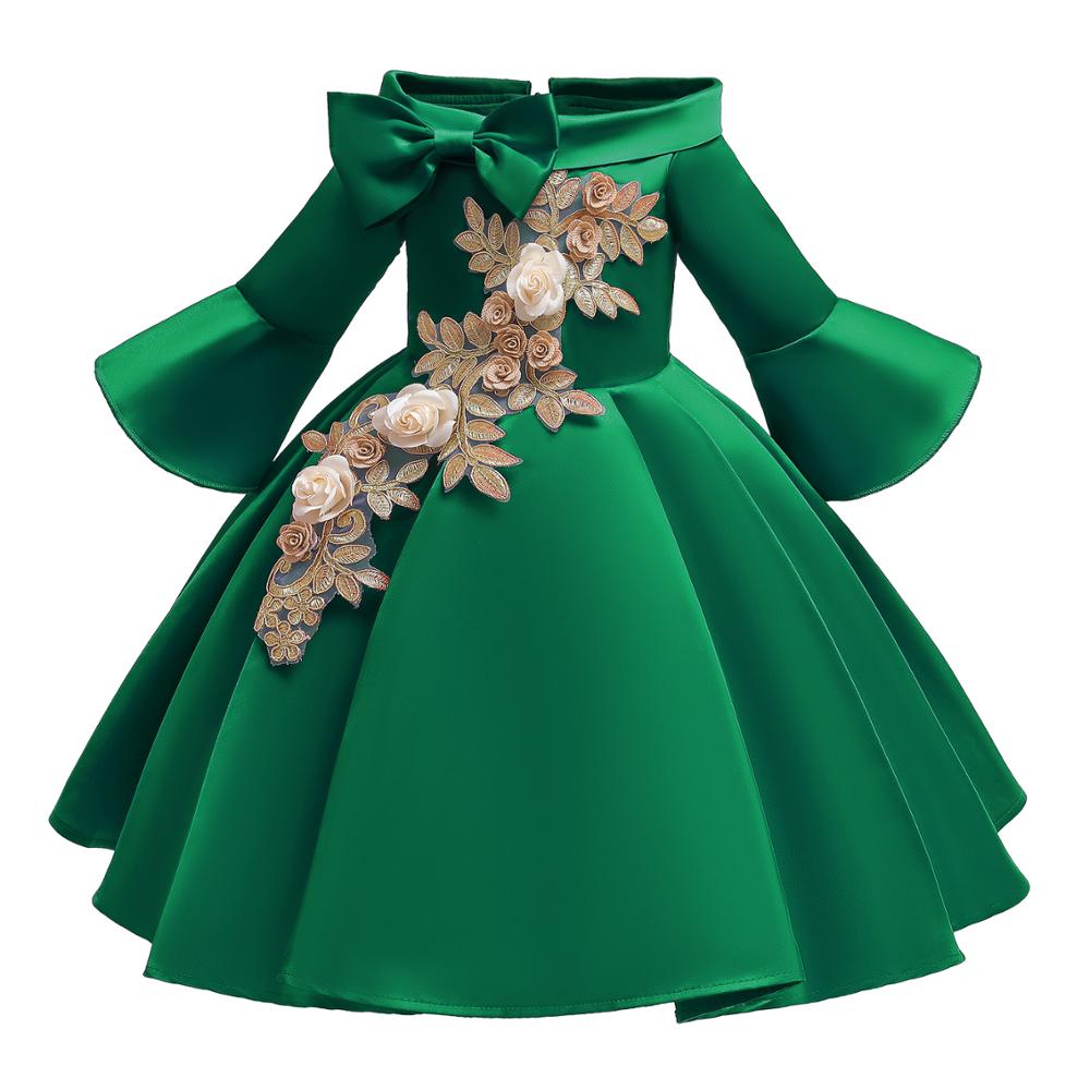 Mädchen Kleid Stickerei Elegante Tutu Prinzessin Geburtstag Abendkleider 2-10 Jahre