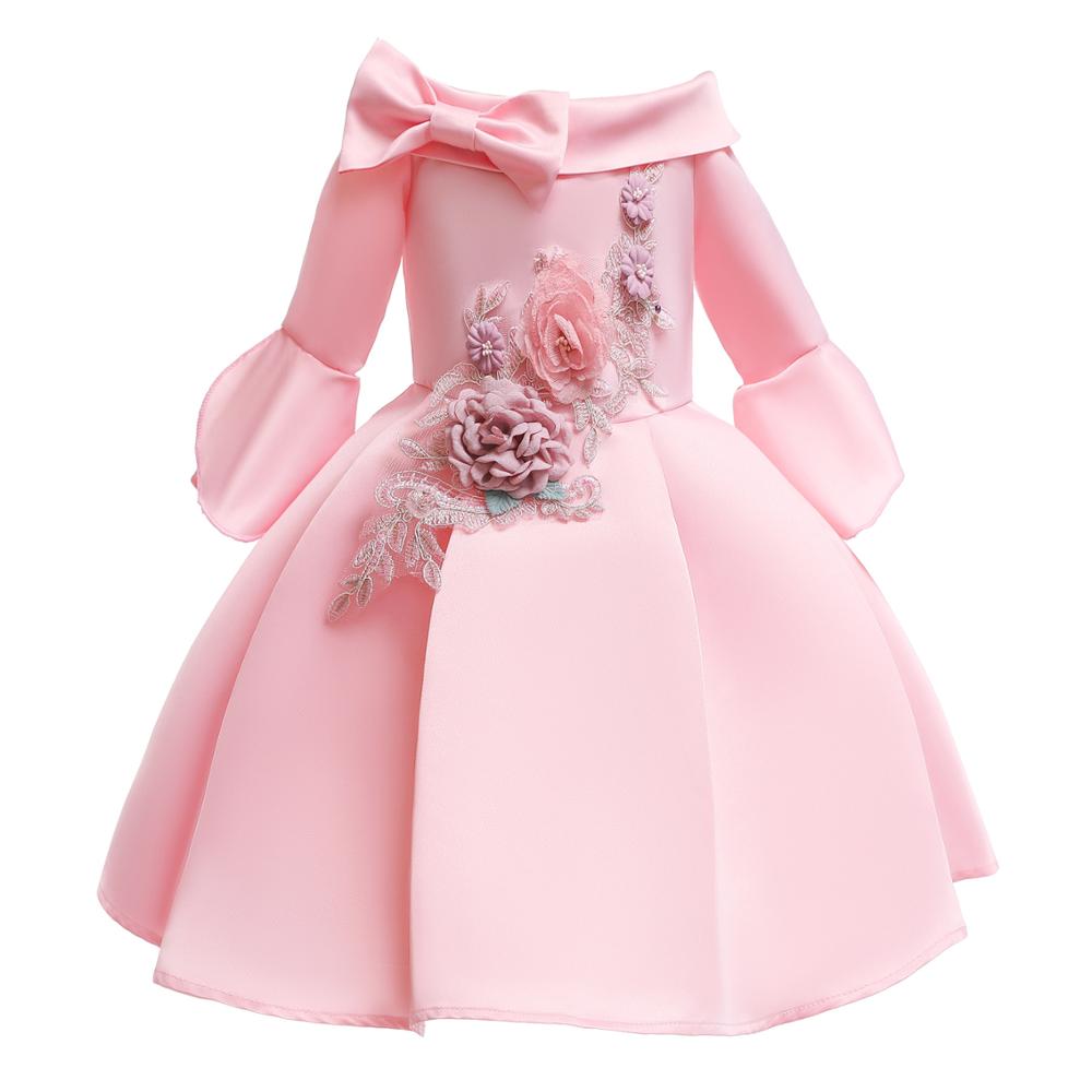 Mädchen Kleid Stickerei Elegante Tutu Prinzessin Geburtstag Abendkleider 2-10 Jahre