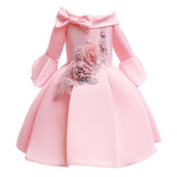 Mädchen Kleid Stickerei Elegante Tutu Prinzessin Geburtstag Abendkleider 2-10 Jahre