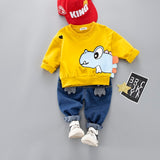Toddler Kids Baby Girl Cartoon Set Casual Suit 2 Pcs 1-4 Years