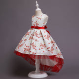 Kid Girl Princess Trailing Stage Catwalk Performance Dresses