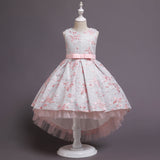 Kid Girl Princess Trailing Stage Catwalk Performance Dresses